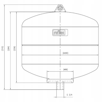 REFLEX 12DE naczynie przeponowe CWU 12 litrów