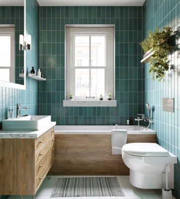 DEANTE TUBO Bateria umywalkowa stojąca chrom BUT_020M