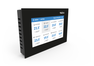 TECH ST-16S WiFi Bezprzewodowy regulator WiFi – obsługa siłowników dla 16 stref grzewczych