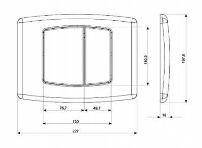 BLUE RAFA M04 przycisk spłukujący biały B061201010