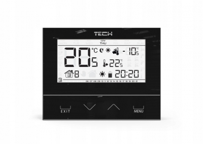 TECH ST-292 v3 Regulator pokojowy dwustanowy przewodowy CZARNY