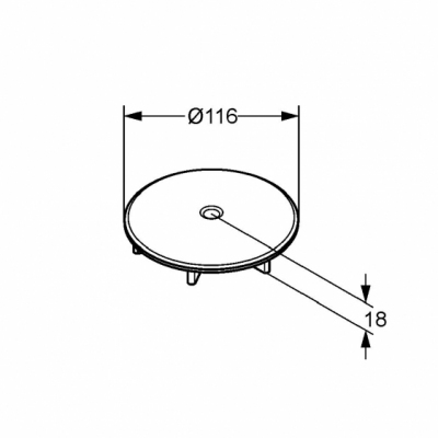 KLUDI TASSO 90 syfon brodzikowy