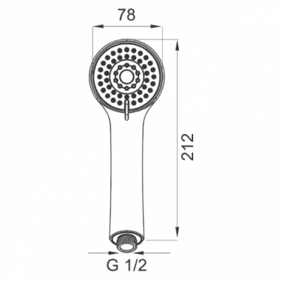 FERRO Rączka natrysku 3-funkcyjna CASA
