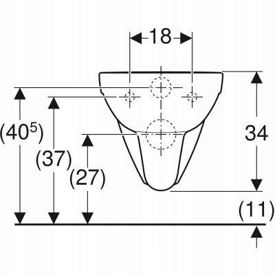 Geberit Selnova Comfort miska wisząca WC dla niepełnosprawnych 501.044.00.7