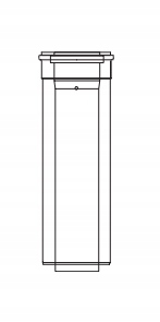 ALMEVA-LIK rura spalinowa koncentr. 60/100 L-1000