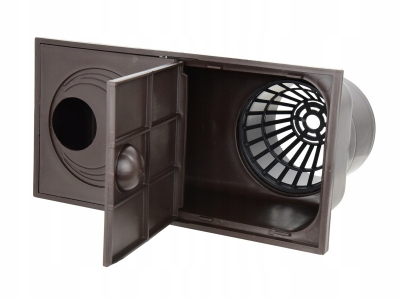 DES wpust osadnik podrynnowy BRĄZOWY 110 mm-125 mm