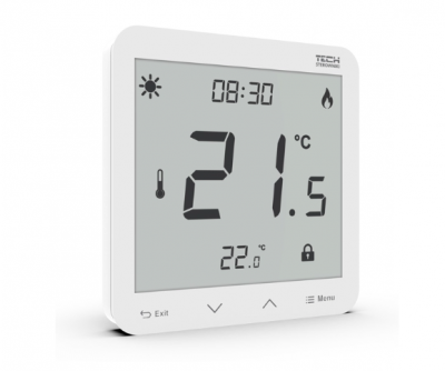TECH ST-297Z v3 przewodowy regulator 230V BIAŁY