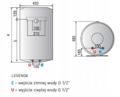 ARISTON Podgrzewacz elektryczny bojler PRO1 R 100 litrów