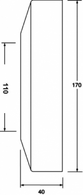 McALPINE WC17-110  Rozeta maskująca o średnicy wewnętrznej 110mm.