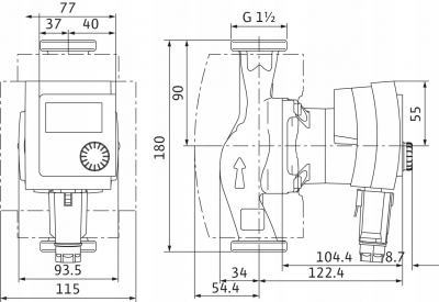 WILO Stratos PICO 25/1- 6 pompa do C.O. elektronik