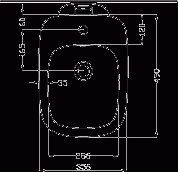 Koło Bidet stojący STYLE z otworem