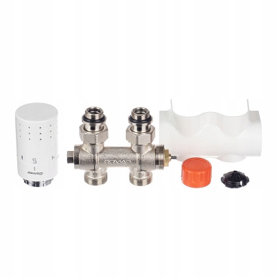 COMAP zawór termostatyczny 50 mm z głowicą BIAŁY