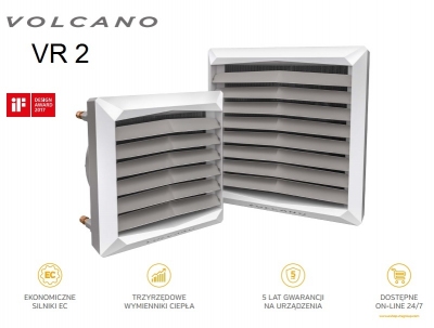 VTS NAGRZEWNICA WODNA VOLCANO VR2 EC (50KW) z konsolą