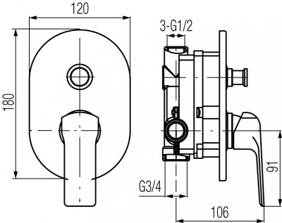 VALVEX Aurora Rose Gold zestaw podtynkowy natryskowy