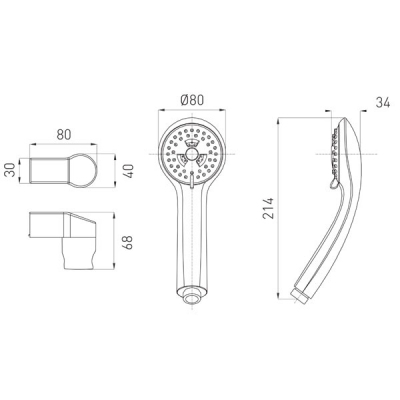 FERRO Bateria wannowa ścienna Algeo Square  + umywalkowa stojąca +  zestaw natryskowy SOLE