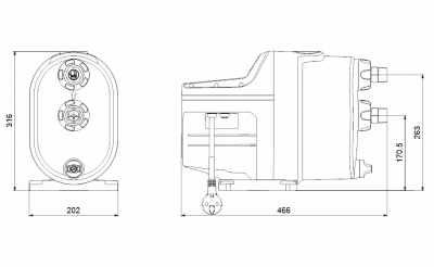 GRUNDFOS Pompa HYDROFOR SCALA1 5-55 hydroforowa